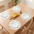 thumbnail image 3 of Unique Bargains Round Placemats 6pcs Woven Placemats Green 11.8"x11.8", 3 of 5