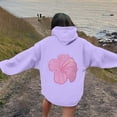 thumbnail image 2 of CONFREE Womens Hoodies Floral Prints Hoodies For Women Trendy Long Sleeve Casual Pullover Sweatshirts With Pockets Comfy Winter Clothes, 2 of 6