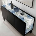 thumbnail image 5 of Blue Flower Table Runner 48 Inches Long, Sage Green Eucalyptus Leaves Farm Plant Kitchen Coffee Dining Table Decoration for Home Party Birthday Wedding Home Decor 13x48 Inches, 5 of 8