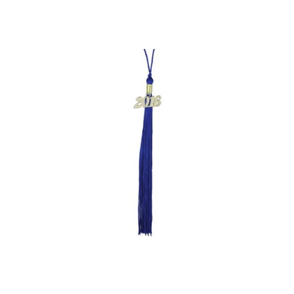Honors Graduation Tassel Royal Blue with a Gold 2016 Year Charm