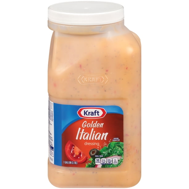Kraft Golden Italian Salad Dressing, 4 ct Casepack, 1 gal Jugs - Walmart  Business Supplies