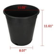 thumbnail image 2 of 10/5 Pack Plastic Garden Pots 3.6/5/10 Gallon Round Nursery Pots with Drainage, Indoor Outdoor Plant Containers for Flowers, Seedlings, Vegetables - Black, 2 of 6