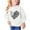 White, variant on Odeerbi Kids Girls Crewneck Sweatshirts Pullover Sweatshirts Children's Fall Winter Sweatshirt Heart Print Long Sleeve Sweater Top Black