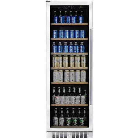 Kingsbottle 570-Can Beverage Fridge, Silver