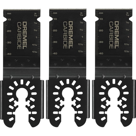 Dremel Multi-Max 1-1/2 in. Oscillating Tool Universal Carbide Flush Cutting Blades for Wood, Metal, and Cement