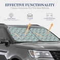 thumbnail image 3 of Goofa Animal Dog Pattern 2 Piece Car Windshield Sun Shade Foldable | Front Windshield Shade for Sun, Heat and UV Rays | Sunshade for Car Front Window-Small, 3 of 7
