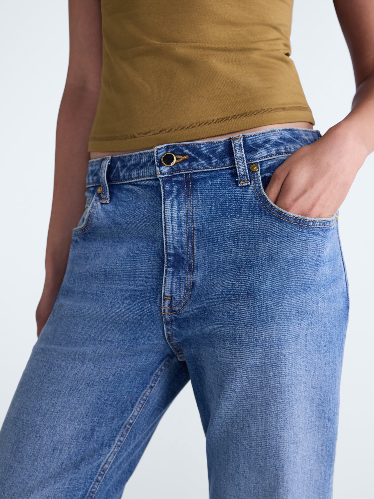 Scoop Women’s and Women's Plus The Stanton Stovepipe Jeans, 30'' Inseam, Sizes 0-28W