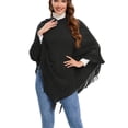 thumbnail image 4 of SAYFUT Women's Super Soft Lightweight Cape Poncho Blanket Shawl Pullover - One Size Spring Summer Shawl Poncho Pullover, 4 of 8