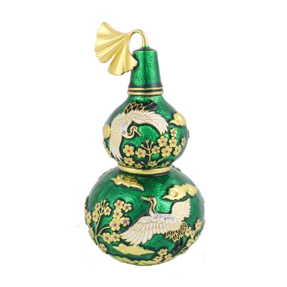 Feng Shui Green Wu Lou With Joyous Crane