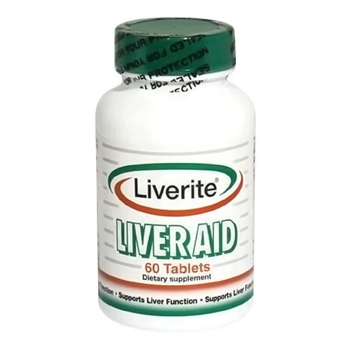 Liverite Liver Aid Dietary Supplement Tablets 60 Each