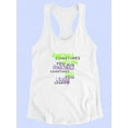 thumbnail image 3 of Sometimes You Win Banner Racerback Tank Women -Image by Shutterstock, Female x-Small, 3 of 4