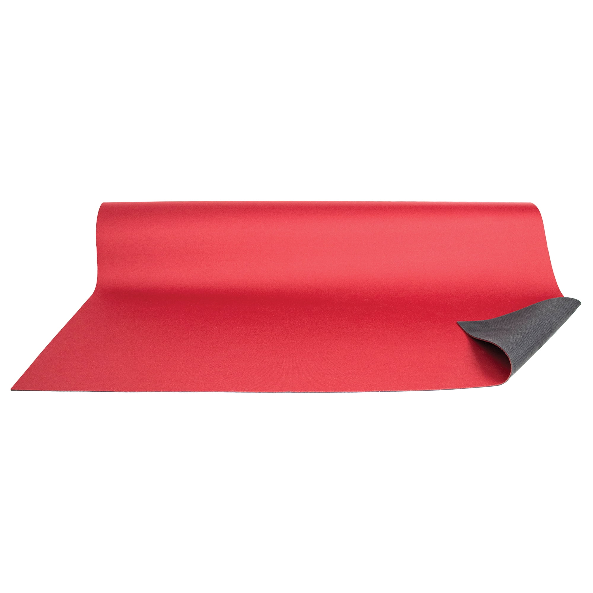 Monster Trucks MT99001RED Natural Rubber/Polyester Professional-Grade 27" x 20ft Floor Runner, Red/Black