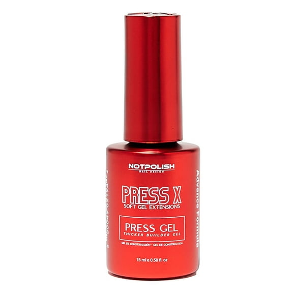 Notpolish Press X Nail Glue Gel; Quick Cure, Long-Lasting Hold, 1 Bottle, 0.5 oz