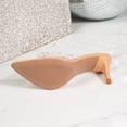 thumbnail image 4 of DIVVce Clear Pearl Embellished Mule Heel Sandals For Women Open Toe Slip On Comfort Evening Footwear, 4 of 8