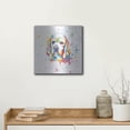 thumbnail image 5 of Luxe Metal Art 'Colorful Watercolor Cocker Spaniel' by Furbaby Affiliates, Metal Wall Art, 12"x12", 5 of 9