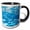 Black/White, variant on 3drose, Abstract Reflection on Water Ripples, 11oz Magic Transforming Mug