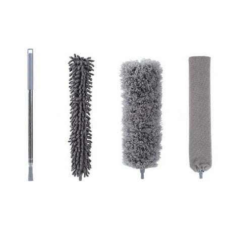

Xunyuan 1 Set Multifunctional Ergonomic Cleaning Brush Metal Practical Retractable Handle Dust Brush for Home