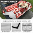 thumbnail image 5 of SEANATIVE Christmas Golf Cart Seat Cover for Front Seats Santa Claus Golf Cart Seat Blanket with Pockets HO HO HO Golf Cart Seat Towel for Club Car Travel Sports Golf Cart Accessories, 5 of 7