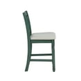 thumbnail image 4 of Powell Willow 24" Indoor Wood Counter Stool, Set of 2,Teal/Cream, 4 of 10