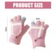 thumbnail image 2 of Guantes de lana con aislamiento térmico sin dedos para mensajes de texto para mujeres y hombres, cálidos y convertibles de punto con solapa Fäustlinge, 2 of 5