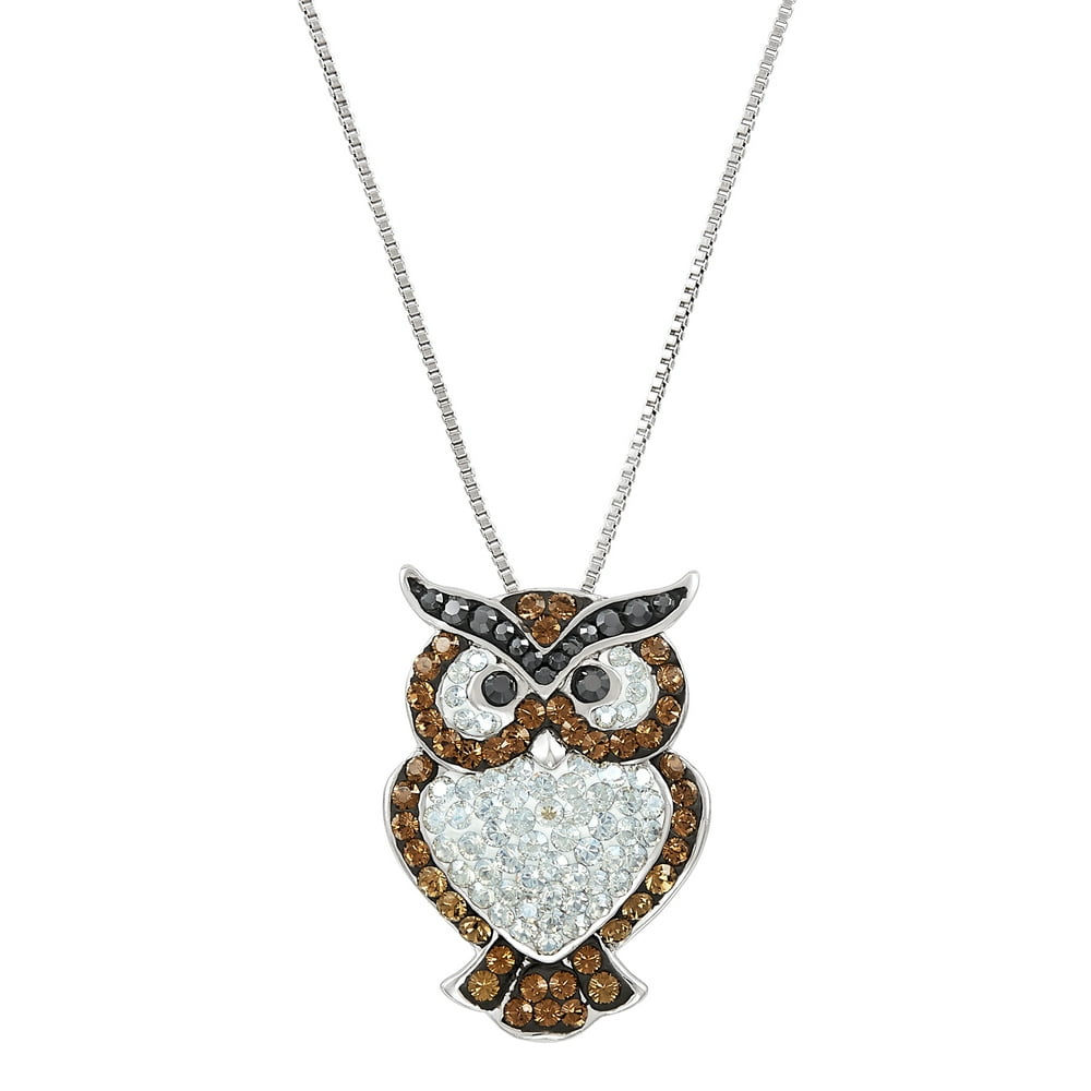 Brilliance Fine Jewelry Brilliance Fine Jewelry Sterling Silver Owl