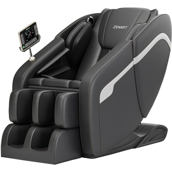 ZENART Massage Chair, Full Body Zero Gravity Massage Chair Recliner with Foot Massager, Black