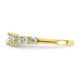 thumbnail image 4 of Solid 10k Yellow Gold CZ Cubic Zirconia Ring Band Size 7, 4 of 6