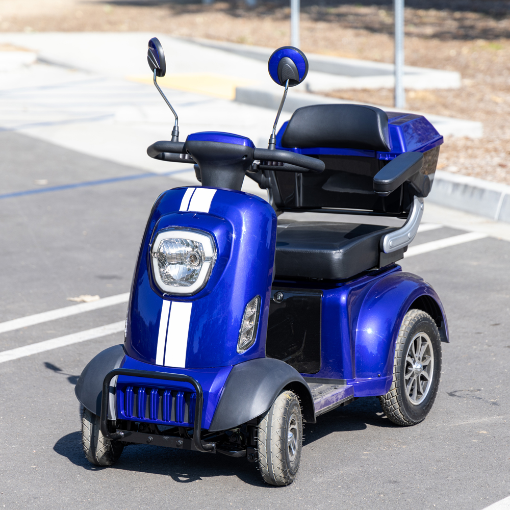 Sunderwell Large Electric 4-Wheel Mobility Scooter, (XW-E05) Heavy Duty Wheelchair Device 400 LBS Capacity for Seniors & Adults, Assembled in US, Ready to Ride
