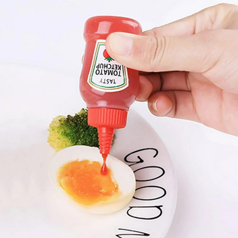 CNYEJQJC Mini Condiment Squeeze Bottles, 4pcsPortable Sauce Storage  Containers Jars BBQ Office School Bento Box Dressing Dispensers for  Ketchup，Honey，Salad，Soy Sauce - Yahoo Shopping