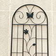 thumbnail image 5 of Yoneston 2 Pack 86.7" x 19.7" Metal Garden Trellis, Rustproof Arched Trellis for Climbing Plants, Sturdy Patio Plant Support for Outdoor, Black, 5 of 7
