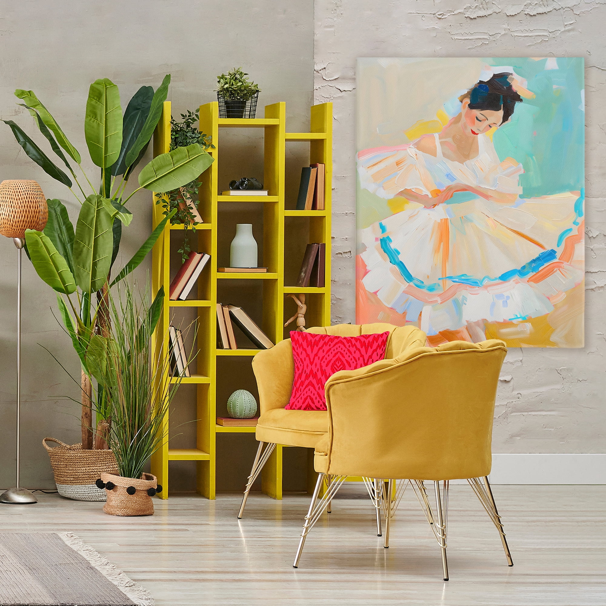 Stupell Industries Dancer with Flowing Dress Canvas Wall Art, design by The Prints Vibe