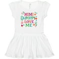 thumbnail image 3 of Inktastic Mimi and Poppy Love Me Granddaughter Girls Baby Dress, 3 of 5