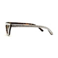 thumbnail image 4 of Full Rhinestone Iced Narrow Cat Eye Diva Sunglasses Tortoise Brown, 4 of 4