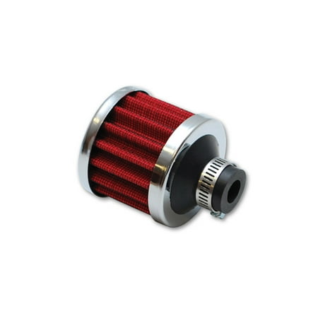 Chrome Crankcase - Vibrant Performance 2165 VIB2165 CRANKCASE BREATHER FILTER W/ CHROME CAP - 3/8IN (9MM) INLET I.D.