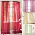 thumbnail image 5 of Wirlsweal Glass Yarn Sheer Window Valance Curtain Pure Color Bedroom Home Wedding Decor, 5 of 10