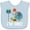 Blue, variant on Inktastic Basketball 1st Birthday for One Year Old Boys Baby Bib
