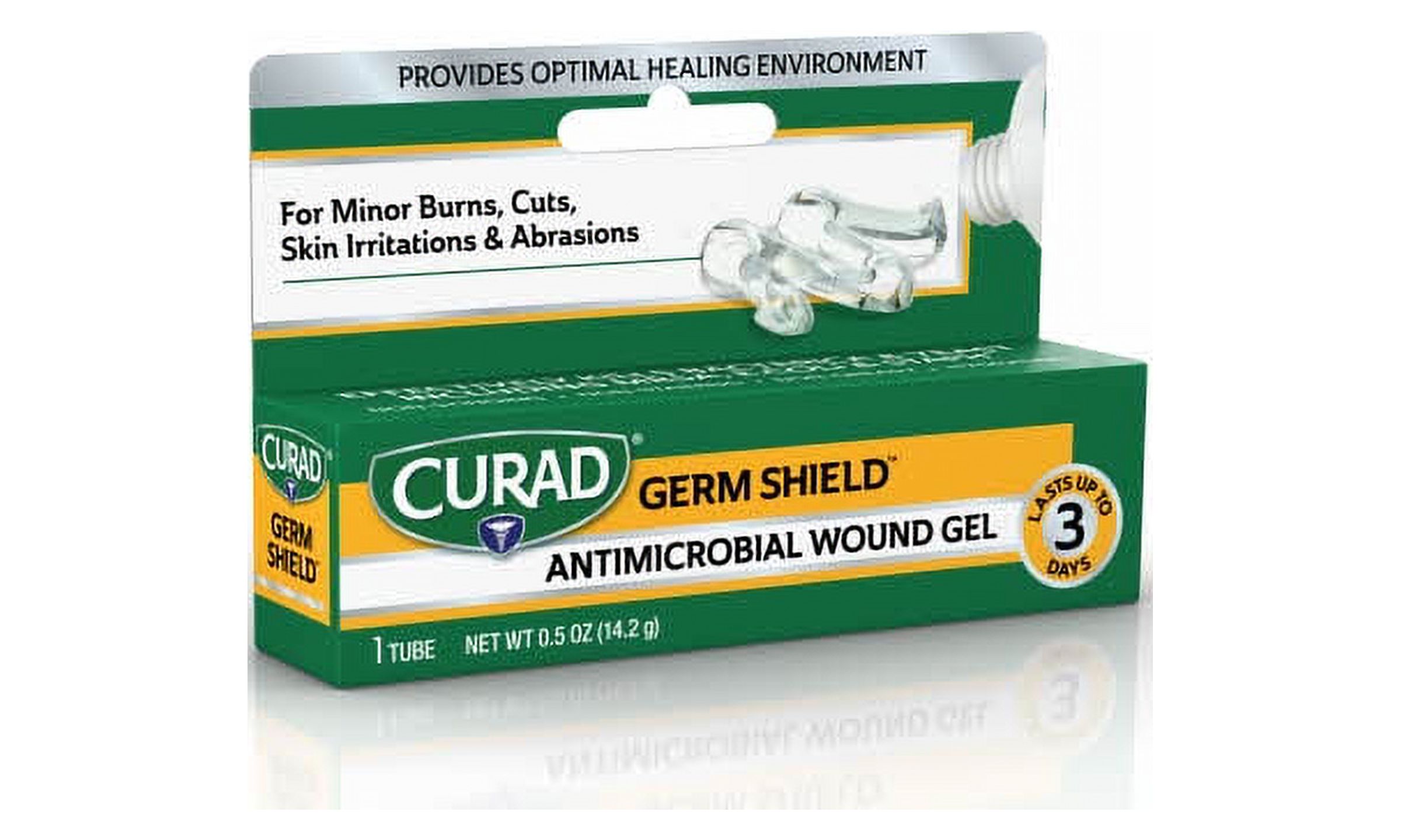Curad Germ Shield Antimicrobial Silver Wound Gel, For Minor Cuts, Scrapes and Burns, 0.5 Oz Tube, 1 Count - image 5 of 5