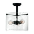thumbnail image 3 of Nuvo Lighting - Bransel-3 Light Semi-Flush Mount in Transitional Style-11.75, 3 of 3