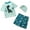 1-Dinosaur, variant on ZTKWD Boys Swim Trunks Rash Guard Outfit Set Toddler to Big Kid Sizes 4-15 Years