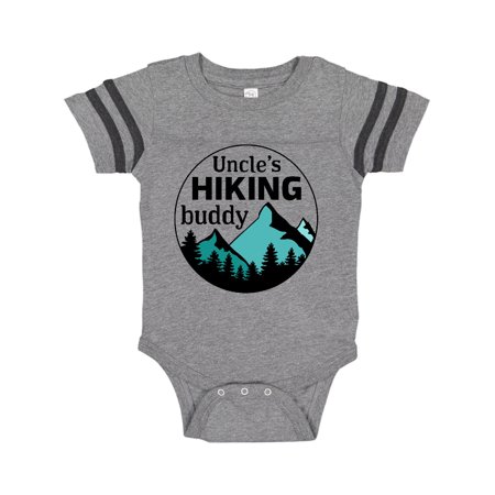 

Inktastic Uncle s Hiking Buddy with Mountains and Trees Gift Baby Boy or Baby Girl Bodysuit