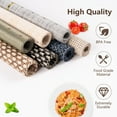 thumbnail image 4 of VCVCOO Placemats Set of 6 - Easy Clean Woven Vinyl Placemats for Dining Table, Indoor/Outdoor Place Mats, Washable PVC Table Mats Green, 4 of 12