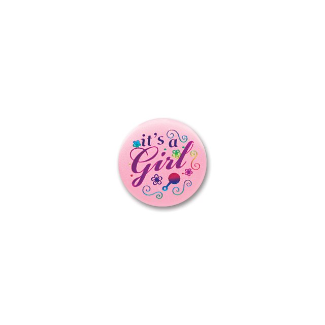 The Beistle Company C'est un Bouton de Satin Fille (Pack de 6)