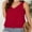 Red, variant on Womens V Neck Casual Tank Tops Fit Sleeveless Summer Tops Shirts Blouses