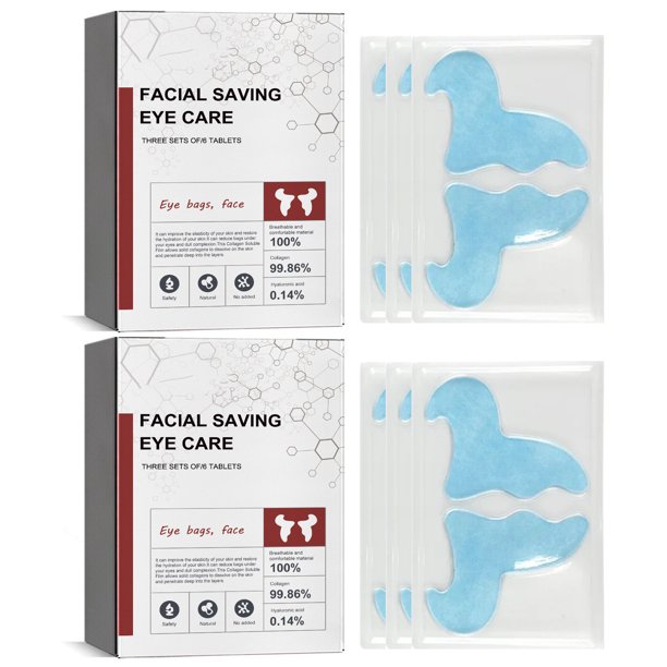 Pisexur Belleza Maquillaje Parche hidrolizado para ojos, película fundible, suplemento soluble, máscara hidrolizada, relleno soluble, se disuelve al instante en la frente.para mujeres y hombres