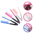 thumbnail image 4 of 3 peines alisadores de pelo plegables en forma de V., 4 of 7