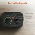thumbnail image 2 of Mainstays 1500W Ceramic Fan-Force Electric Space Heater, Black, 2 of 6