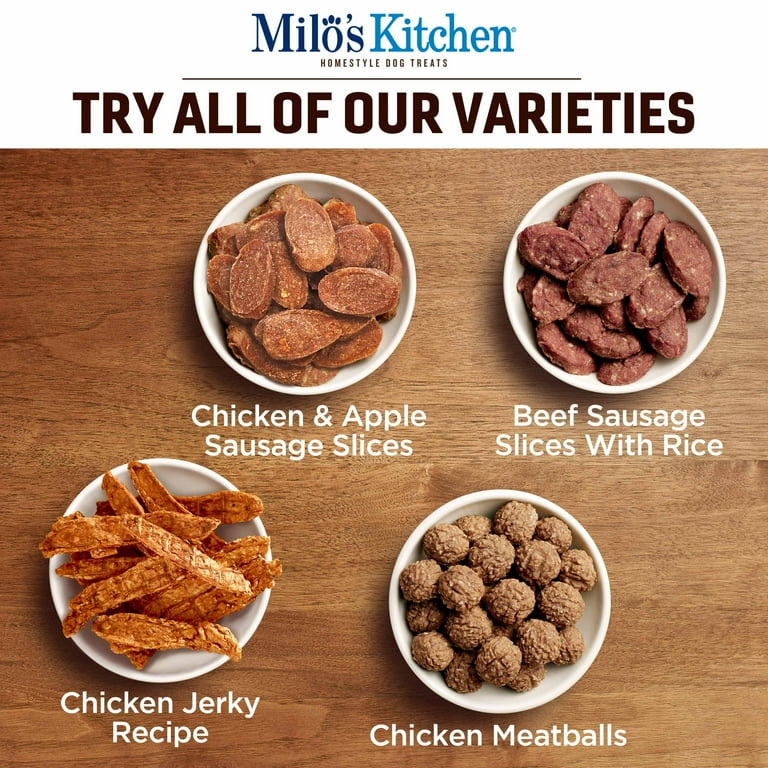 Milo s Kitchen Soft Pet Treats Chicken Meatballs Puppy Bites 18oz Homestyle Pack of 2 Walmart