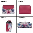 thumbnail image 5 of Pzuqiu Tie Dye Flower Women Leather Crossbody Bag Compact Practical Quilted Crossbody Purse for Women Casual Leather Quilted Shoulder Bag with Chain Strap for Daily Use, 5 of 7