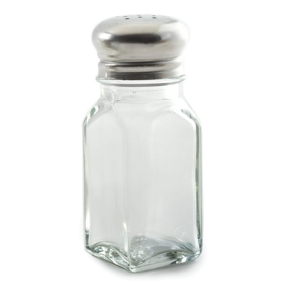 Norpro 3oz Classic Clear Glass Salt & Pepper Shaker with Stainless Steel Cap - Single Pack