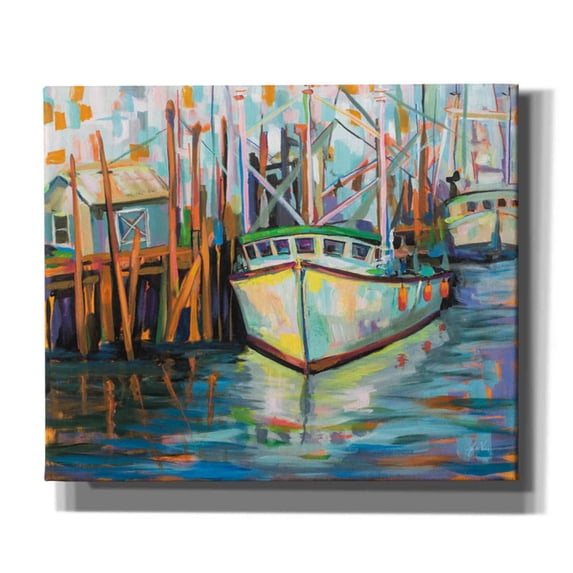 Epic Graffiti "At the Dock" by Jeanette Vertentes, Canvas Wall Art, 24"x20"